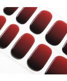 Danni & Toni Half hardened gel nail films (Miss Maroon) Black red color mixture uv gel nail foil sticker nail ticker nail design nail foil self-adhesive wraps 28 sticker miss maroon-de - Buy Online on GoSupps.com