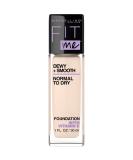 Maybelline Fit Me Dewy + Smooth Foundation - Fair Ivory - 1 Fl. Oz | Flawless Finish Makeup - Buy Online on GoSupps.com