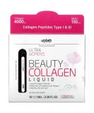 Vplab Ultra Women's Beauty Collagen Liquid - 4000mg Tropical Fruits - Strawberry & Kiwi (10 Tubes) - Buy Online on GoSupps.com