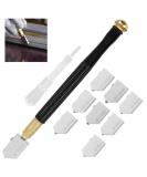 Glass Cutter Tool Set  2mm-20mm Mirror Cutting Tools Glass Cutter for Thick Glass Mirrors Tiles Mosaic  Pencil Style Oil Feed Carbide Tip with 3 Types 8 Replacement Heads  Screwdriver and Oil Dropper - Buy Online on GoSupps.com