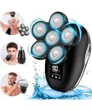 Upgrade 6 in 1 Electric Head Shaver for Bald Men - Cordless Waterproof Skull Razor with LED Display | Perfect for Wet/Dry Shaving - Buy Online on GoSupps.com