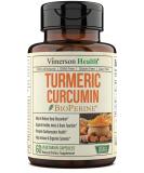 Turmeric Curcumin & Black Pepper Extract Capsules - Vegan Joint Support & Immune Booster - Buy Online on GoSupps.com