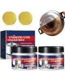 Stainless Steel Clean Wax - Nano-Technology Cleaner for Cookware & Pans (2PCS) | No Residue Surface Safe - Buy Online on GoSupps.com