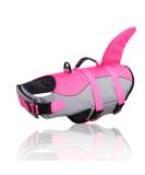 Buy Cit toile Shark Life Jacket for Dogs - Safe Reflective Swimming Vest in Pink for Small to XXL Dogs - Buy Online on GoSupps.com