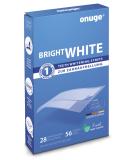 Onuge Bright White Teeth Whitening Strips - Peroxide-Free & Sensitive Teeth Safe - 56 Strips for 28 Days Whitening | Best Tooth Bleaching Solution - Buy Online on GoSupps.com