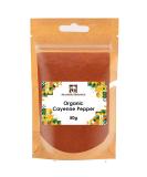 Manor Springs Organic Cayenne Pepper 50g - Premium Quality, 100% Organic (Pack of 1) - Buy Online on GoSupps.com