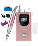 35000RPM Portable Nail Drill Machine - Rechargeable Professional Electric Efile for Acrylic Gel Nails - Cordless Rose Gold - Buy Online on GoSupps.com
