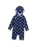 BONVERANO Baby Boys Swimsuit UPF 50+ Hooded One Piece Bathing Suit | 2-3 Years Yellow Star - Buy Online on GoSupps.com