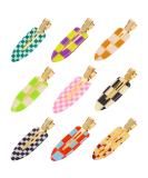 Mini Skater 9Pcs No Bend Hair Clips - Checkerboard Style for Seamless Hairpin, Curl Pin, and Makeup Application - Women's Hair Accessories - Buy Online on GoSupps.com
