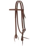 Weaver Leather 5/8 Working Tack Straight Browband Headstall - Oiled Canyon Rose Stainless Steel Buckle - Buy Online on GoSupps.com