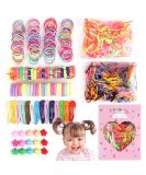 780-Piece Girls Hair Accessories Set - Baby Hair Ties Clips & Bands in Pink Gift Box | Perfect for Children - Buy Online on GoSupps.com