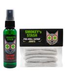 Smokey's Stash Catnip Spray 2 Ounce Bottle with Cat nip Filled Pre Roll Joints for Cats - 5 Joints per Pack Spray Joint - Buy Online on GoSupps.com