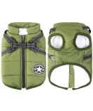 Buy Dog Jackets for Winter | Windproof & Waterproof 2-in-1 Cold Weather Coat - Large Green 4XL - Buy Online on GoSupps.com