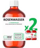 Hypoallergenic Rose Water 1 000 ml | 100% Natural Edible Skin & Hair | NATURMEDIN  - Buy Online on GoSupps.com