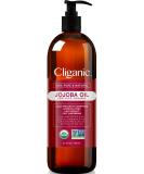 Cliganic Organic Jojoba Oil 32 oz - 100% Pure & Natural Cold Pressed Oil for Hair & Face | Hexane Free | Bulk Size 32 Fl Oz - Buy Online on GoSupps.com