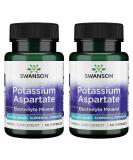 Swanson Potassium Aspartate 99mg 60 Capsules - Pack of 2 | Best Quality Supplements - Buy Online on GoSupps.com