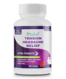 Safrel Tension Headache Relief Caplets - Acetaminophen 500mg & Caffeine 65mg (200 ct) Value Pack | Extra Strength for Head & Body Aches | Generic Excedrin - Buy Online on GoSupps.com