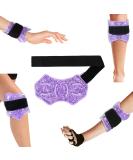 Ankle/Sport Foot Ice Therapy Wrap - Hot Cold Gel Pack with Adjustable Brace for Sprains, Plantar Fasciitis, Achilles Tendonitis - Purple - Buy Online on GoSupps.com