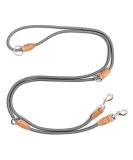 Leitengr n Dog Leash for Big Dogs | 3M Adjustable with 2 Carabiners | Lightweight 300g | Devon Model | Gray Pigeon Gray - 3m x 1.1cm - Buy Online on GoSupps.com