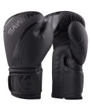 SAWANS Professional Boxing Gloves - 16 OZ for MMA Sparring Kickboxing & Muay Thai - Matte Black Training Gear - Buy Online on GoSupps.com
