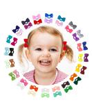 40 Pcs Hair Bows for Girls - Elastic Hair Bands Hair Accessories for Baby Kids Toddler Girls - Buy Online on GoSupps.com