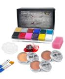 Immetee Scar Wax SFX Makeup Kit - Face & Body Paint, Fake Blood, Brushes & Sponge for Halloween & Christmas - Buy Online on GoSupps.com
