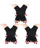 3 Pairs UV Shield Gel Manicure Gloves - Anti-UV Fingerless Protection for Hands in Front of UV Light Lamp - Color Set 1 - Buy Online on GoSupps.com