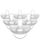 Evenflo Feeding Balance Plus Stage 1 Cylindrical Baby  Newborn and Infant Pacifier - Developed with Pediatric Feeding Specialists - 0 to 6 Months (Pack of 6) 6 Count (Pack of 1) Clear - Buy Online on GoSupps.com