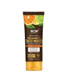 WOW Skin Science Vitamin C Face Wash - Deep Cleanser for All Skin Types | Exfoliating & Pore Minimizer | Sulfate & Paraben Free | 100ml by Glowrity - International Shipping Available - Buy Online on GoSupps.com