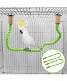 Buy Dnoifne 2PC Bird Hemp Rope Accessories - Cage Rod Paw Loops & Standing Seat for Parrots Budgies & Lovebirds (100 cm Green) - Buy Online on GoSupps.com