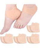Silicone Heel Protectors for Cracked Heels - 8 Pack | Cushioned Inserts for Plantar Fasciitis Achilles Tendonitis & Blister Prevention | Moisturizing Callus Relief - Buy Online on GoSupps.com