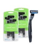 Amazon Basics Men's 3-Blade Disposable Razors - 6 Count (2 Packs of 3) | Previously Solimo - Buy Online on GoSupps.com