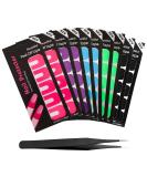 KALIONE Nail Polish Protectors - 100pcs U-Shaped Cuticle Guards with Tweezers for Nail Art & Painting - Peel Off Stickers (5 Colors) - International Shipping Available - Buy Online on GoSupps.com