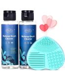 Clean-n-Fresh Makeup Brush Cleaner Set For Brushes, Sponge and Puff 6.8 Fl Oz,Deep Cleaning Washing Cleanser Shampoo With a Cleaning Mat 3 Piece Set - Buy Online on GoSupps.com