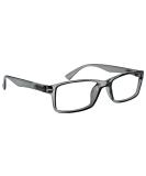 Designer Style Grey Reading Glasses +3.50 Magnification for Men and Women | R92-7 - Buy Online on GoSupps.com
