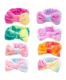 Shindel 8PCS Coral Fleece Makeup Headbands - Bow Hair Bands for Women - Spa, Shower, Sports, Yoga - Buy Online on GoSupps.com