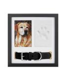 Navaris Pet Paw Print Kit Frame - 3-in-1 - Dog Paw Print Kit - Cat Paw Print Clay Kit for Home Decoration - Puppy Photo Frames for Wall Hanging and Decor Black - Buy Online on GoSupps.com