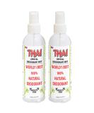 2-PACK Thai Deodorant Crystal Mist Spray (8 Oz) Aluminum-Free Natural Crystal Salt Deodorant Spray for Women Men & Teens - Buy Online on GoSupps.com