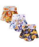 Demigreat High-Suction XS Folter Trousers & Adjustable Women's Bandages Dog Diapers for Bitches - 3 Piece Sunflower Set - Buy Online on GoSupps.com