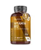 Vitamin B12 tablets - 365 vegan tablets - for nerve function energy metabolism immune system (EFSA) - 500MCG pure methylcobalamine - 1 year stock - vegan & vegetarian - Weightworld - Buy Online on GoSupps.com