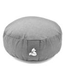 metaFox Meditation Cushion - Comfortable Yoga Pillow for Long Meditation & Yoga Practice - Floor Pillow with Buckwheat Hulls (Wolf Gray) - Buy Online on GoSupps.com