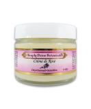 Simply Divine Botanicals Creme de Rose - Organic Facial Moisturizer for All Skin Types | Hydrating Face Cream for Dry Sensitive & Mature Skin - 2 oz - Buy Online on GoSupps.com