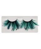 EMILYSTORES Green Faux-Feather Costume Eyelashes - Dramatic Halloween & Party Look (1 Pair - Buy Online on GoSupps.com