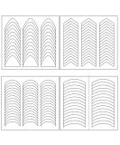 MAIOUSU STORE 4770pcs Nail Art Stencils - 120 Sheets, 4 Designs French Tip Guides Stickers for DIY Decoration - Stencil Tool - Buy Online on GoSupps.com