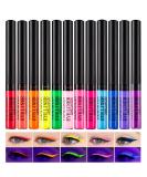 12 Color UV Glow Liquid Eyeliner Set Waterproof Neon Eye Makeup Gift Kit for Women - Buy Online on GoSupps.com