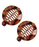 Buy Pofet Banana Clips | 2-Piece Fish Tail Hair Accessories for Women & Girls - Black White Brown - Perfect for Thick Hair - Buy Online on GoSupps.com