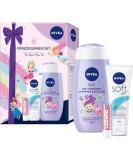 Nivea Princesses Set - Moisturizing Gift Set for Kids | 3-in-1 Shampoo Soft Cream & Labello | Extra Mild Care for Little Princesses - Buy Online on GoSupps.com