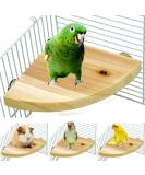 Borangs Wood Perch Bird Platform 7-inch - Cage Accessories for Small Animals - Parrot Stand Playground for Rat, Hamster, Gerbil, Mouse, Lovebird, Finches, Conure, Budgie - Exercise Toy - Buy Online on GoSupps.com