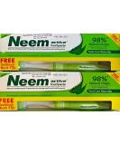 Neem Active Herbal Toothpaste - 2 Pack (2 x 200g) | Pure Neem Extract for Natural Dental Care | International Shipping Available - Buy Online on GoSupps.com