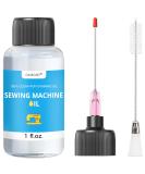 1FL.OZ. Sewing Machine Oil with Extra Long 1.5 Inch Needle Tip and Double Head Brush, Fine Light Machine Oil, Universal Clear Lubricant Oil for Lubricating Moving Parts of Sewing Machine - by OAIEGSD - Buy Online on GoSupps.com